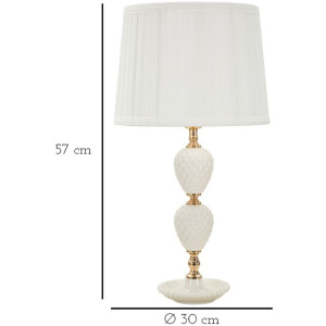 Tavolo da parete Mauro Ferretti Torre Annunziata E27 diametro 30x57 cm bianco oro