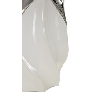 Lampe da tavolino Mauro Ferretti Shiny E27 Ø 30x51 cm bianco argento