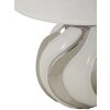 Lampe da tavolo Shiny Mauro Ferretti E27 Ø 30x42 cm bianca argento