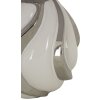 Lampe da tavolo Shiny Mauro Ferretti E27 Ø 30x42 cm bianca argento