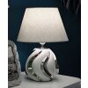 Lampe da tavolo Shiny Mauro Ferretti E27 Ø 30x42 cm bianca argento