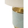 Lumino da tavolo Mauro Ferretti Capetown E27 ∅ 25x40 cm blu chiaro oro