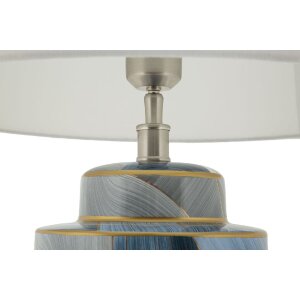Lampe da tavolo in ceramica di Mauro Ferretti, eleganza per lampade E27 ∅ 40 x 64 cm blu