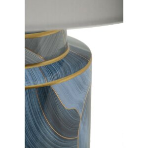 Lampe da tavolo in ceramica di Mauro Ferretti, eleganza per lampade E27 ∅ 40 x 64 cm blu