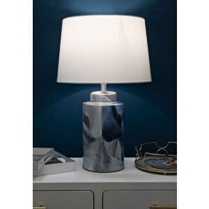 Lampe da tavolo in ceramica di Mauro Ferretti, eleganza per lampade E27 ∅ 40 x 64 cm blu