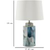 Lampe da tavolo in ceramica di Mauro Ferretti, eleganza per lampade E27 ∅ 40 x 64 cm blu