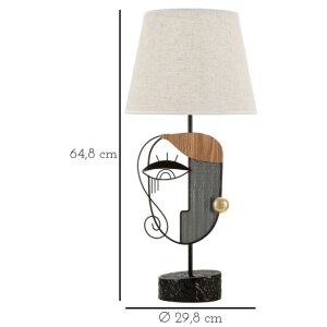 Lampe da tavolo Mauro Ferretti Pikassy E27 diametro 29,8x64,8 cm multicolore