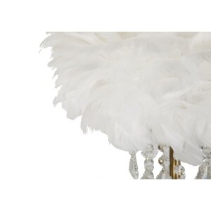 Mauro Ferretti Diamon lampada da tavolo E27 Ø 30x55 cm oro bianco