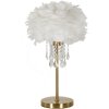 Mauro Ferretti Diamon lampada da tavolo E27 Ø 30x55 cm oro bianco