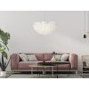 Lampada da soffitto Mauro Ferretti Feder E27 Ø 60x30 cm bianca