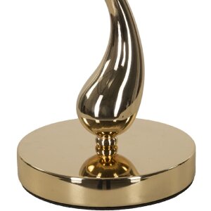 Lampada da tavolo Mauro Ferretti Cart E27 Ø 25x47 cm bianco oro