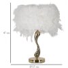 Lampada da tavolo Mauro Ferretti Cart E27 Ø 25x47 cm bianco oro