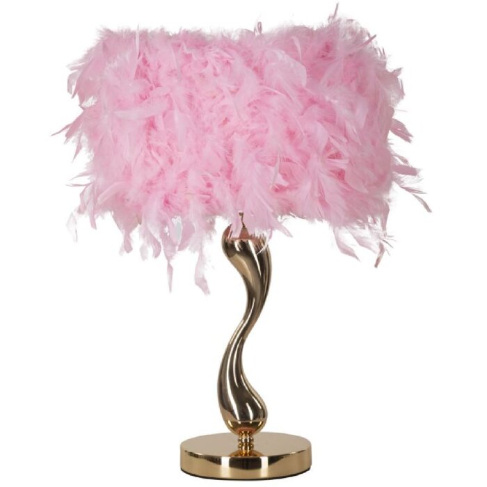 Lampada da tavolo Mauro Ferretti Cart E27 Ø 25x47 cm rosa oro
