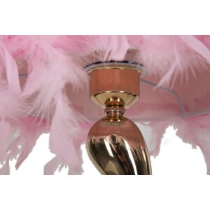 Lampada da tavolo Mauro Ferretti Cart E27 Ø 25x47 cm rosa oro