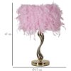 Lampada da tavolo Mauro Ferretti Cart E27 Ø 25x47 cm rosa oro