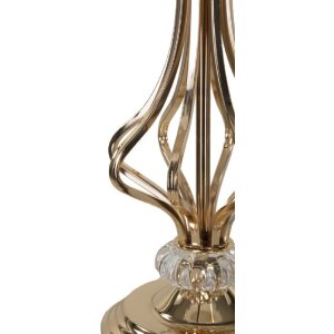 Lumino da tavolo Mauro Ferretti Tarty E27 ∅ 25x54 cm bianco oro