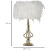 Lumino da tavolo Mauro Ferretti Tarty E27 ∅ 25x54 cm bianco oro