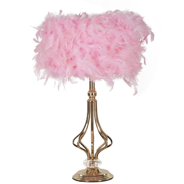 Lumino da tavolo Mauro Ferretti Tarty E27 Ø 25x54 cm rosa oro