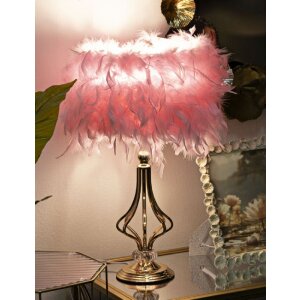 Lumino da tavolo Mauro Ferretti Tarty E27 Ø 25x54 cm rosa oro