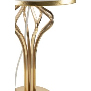 Lampe da tavolo Slimmy Mauro Ferretti E27 diametro 28x53 cm bianco oro