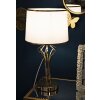 Lampe da tavolo Slimmy Mauro Ferretti E27 diametro 28x53 cm bianco oro