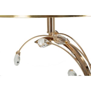 Lampe da tavolo Mauro Ferretti Bruxelles E27 Ø 36x65 cm nero oro