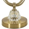 Lumino da tavolo Mauro Ferretti Versailles E27 Ø 36x60 cm bianco oro