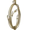 Lumino da tavolo Mauro Ferretti Versailles E27 Ø 36x60 cm bianco oro