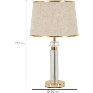 Lampada da tavolo Praga E27 ∅ 30 x 52,5 cm oro