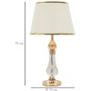 Mauro Ferretti lampada da tavolo Bratislava E27 Ø 33x59 cm oro