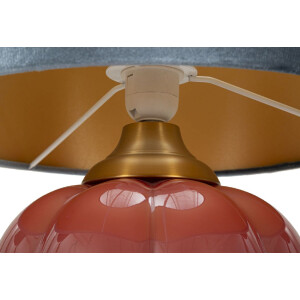 Lumino da tavolo Mauro Ferretti Helene Sfera B27 Ø 32,5x50 cm rosso blu