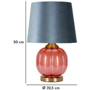 Lumino da tavolo Mauro Ferretti Helene Sfera B27 Ø 32,5x50 cm rosso blu