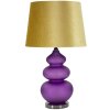 Lampada da tavolino Mauro Ferretti Milva violetto-gialla, tre luci E27 Ø 40x70 cm
