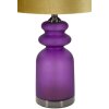 Lampada da tavolo Mauro Ferretti Milva Due E27 Æ 32,5x57,5 cm viola oro