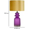 Lampada da tavolo Mauro Ferretti Milva Due E27 Æ 32,5x57,5 cm viola oro