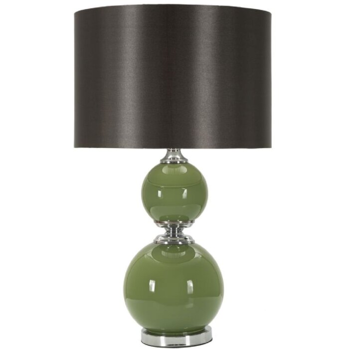 Mauro Ferretti lampada da tavolo Eva Two E27 Ø 38x65 cm verde nero