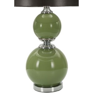 Mauro Ferretti lampada da tavolo Eva Two E27 Ø 38x65 cm verde nero