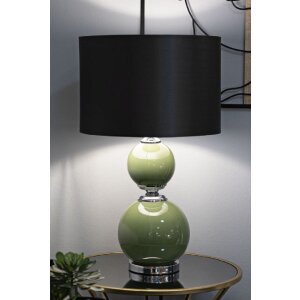 Mauro Ferretti lampada da tavolo Eva Two E27 Ø 38x65 cm verde nero