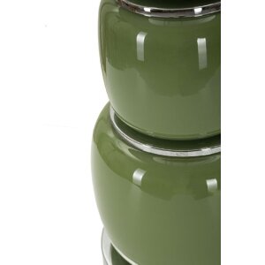 Lampe da tavola Eva di Mauro Ferretti - E27, diametro 32,5 x 55 cm, verde e nero
