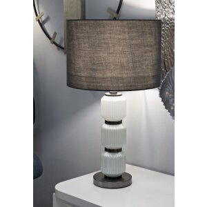 Mauro Ferretti lampada da tavolo Luminosa Tre E27 Diametro 32,5x57 cm bianco grigio