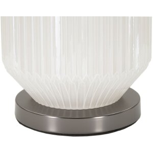 Lampo da tavolino Heiterkeit E27 Ø 37,5x65 cm bianco grigio
