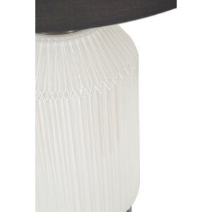 Lampo da tavolino Heiterkeit E27 Ø 37,5x65 cm bianco grigio