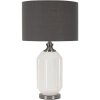 Lampo da tavolino Heiterkeit E27 Ø 37,5x65 cm bianco grigio