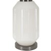 Lampo da tavolino Heiterkeit E27 Ø 37,5x65 cm bianco grigio