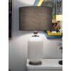 Lampo da tavolino Heiterkeit E27 Ø 37,5x65 cm bianco grigio