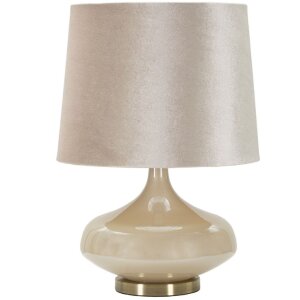 Lampada da tavolo Mauro Ferretti Perly Rotondo E27 ∅ 35x50,5 cm perlato