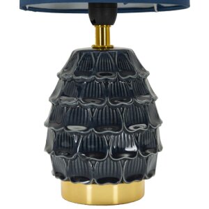 Lampada da comodino Mauro Ferretti Pigny E14 Ø 15x30,5 cm blu