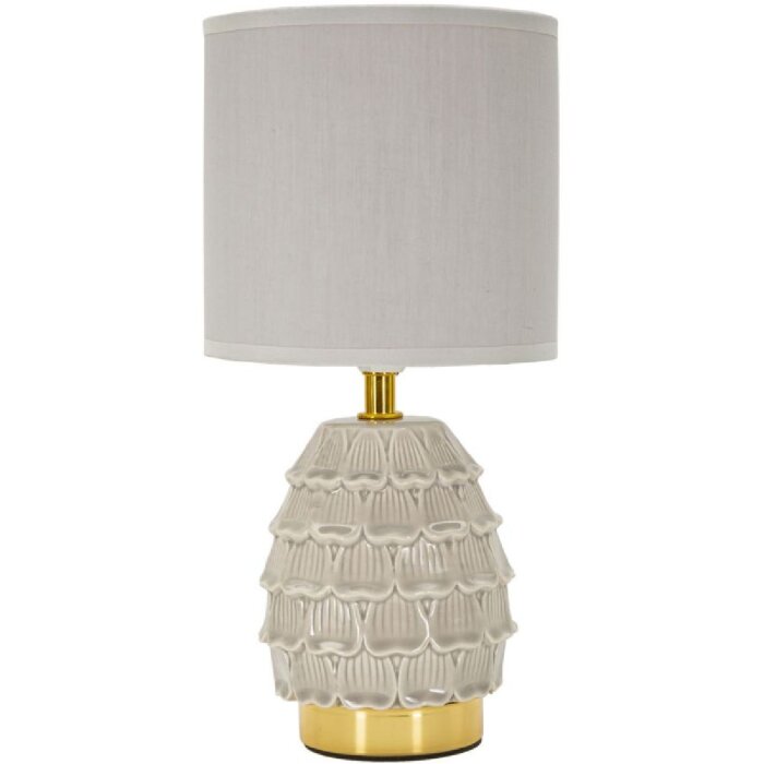 Lumino da notte Mauro Ferretti Pigny E14 Ø 15x30,5 cm color crema