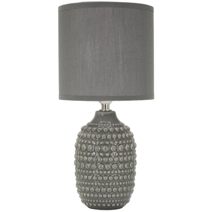 Lumino da comodino Mauro Ferretti Punti E14 Ø 15x30,5 cm grigio