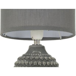 Lumino da comodino Mauro Ferretti Punti E14 Ø 15x30,5 cm grigio